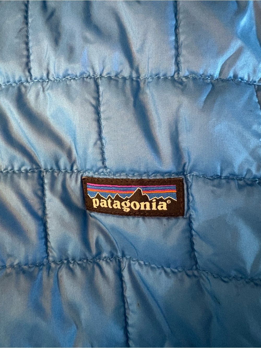 Patagonia Nano Puff Vest Mens Large Blue Quilted Synthetic Insulated - Picture 4 of 9